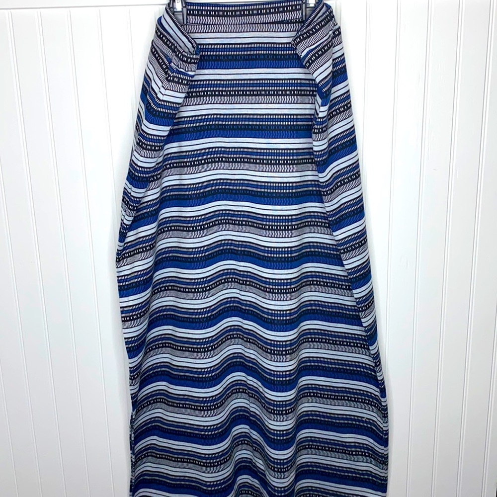 Navy Stripe Warm Skirt